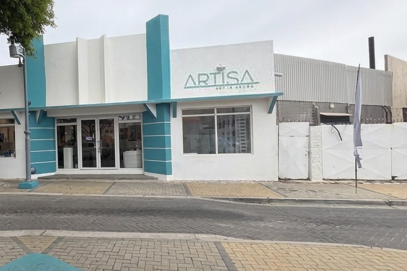 ArtisA gallery, the white-and-teal building where the Aruba Art Fair was born