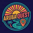 Aruba Quest logo — sunrise badge